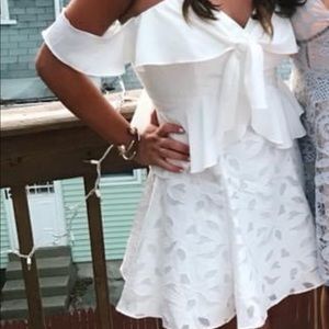 Finders Keepers White Eyelet Dress
